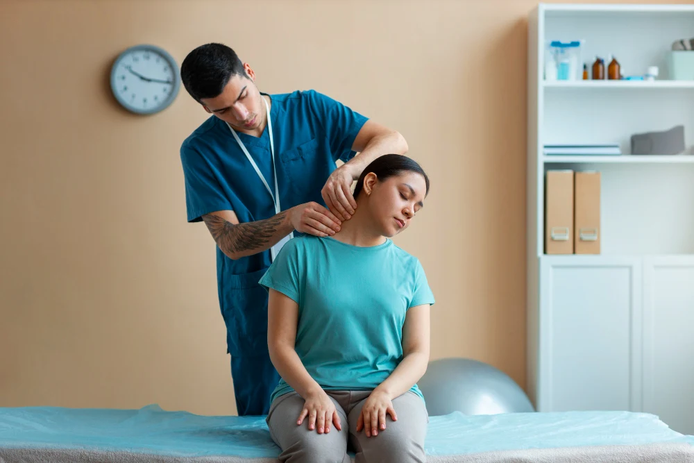 Person experiencing joint pain from arthritis in hands and body
