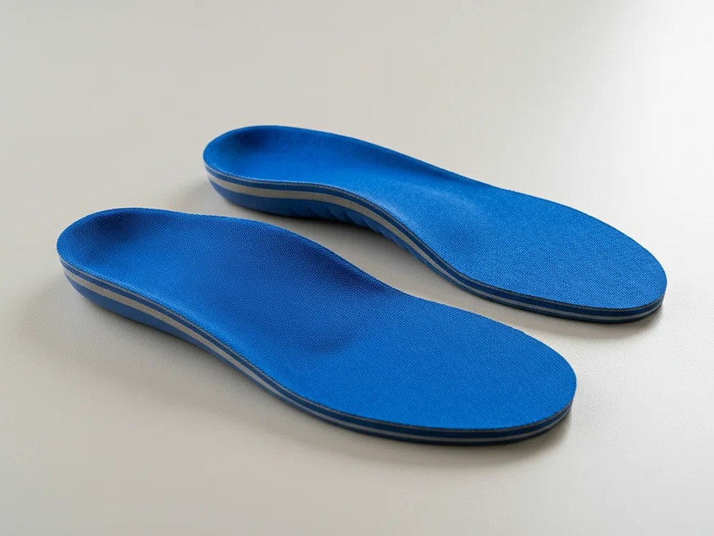 Custom orthotics blue color